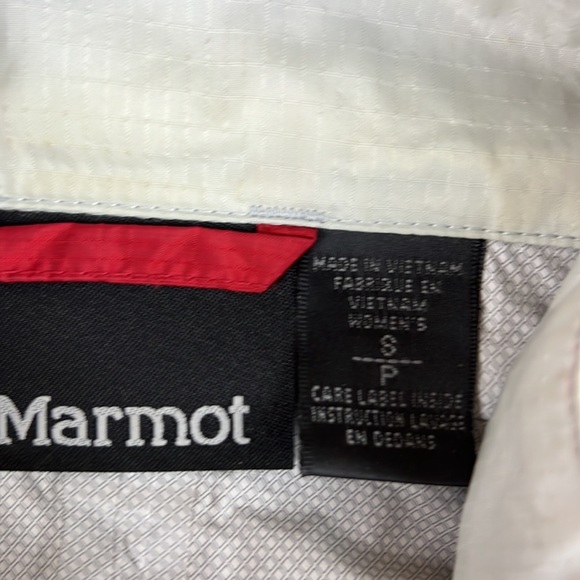 MARMOT Red  Full Zipper Rain Coat Windbreaker - Picture 5 of 12
